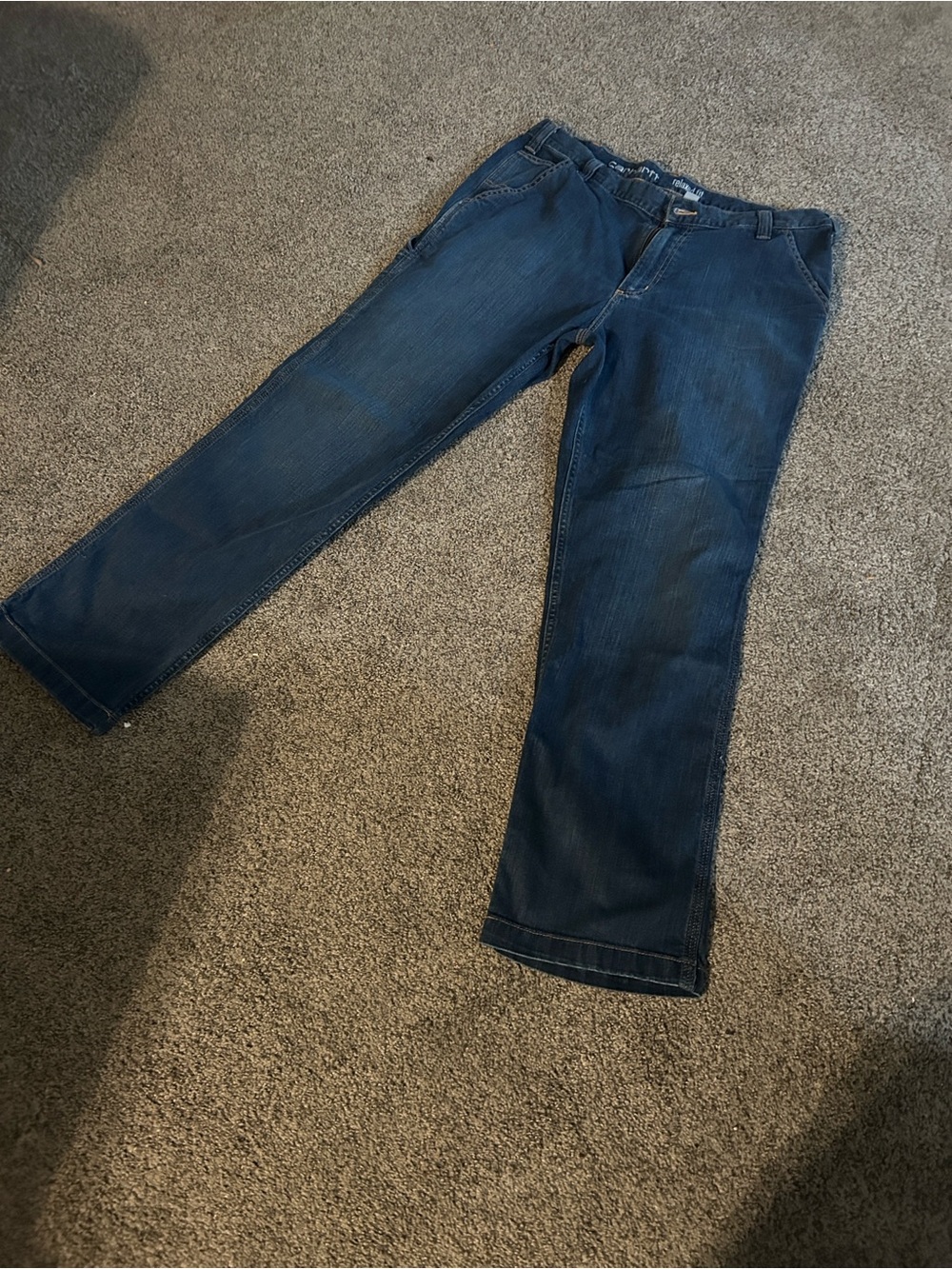 Carhartt Men's Relaxed Fit Jeans in Indigo Blue